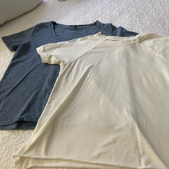 Madewell and COS T Shirt Bundle Blue and Cream Size XXS,S Short Sleeve​ - Picture 1 of 7